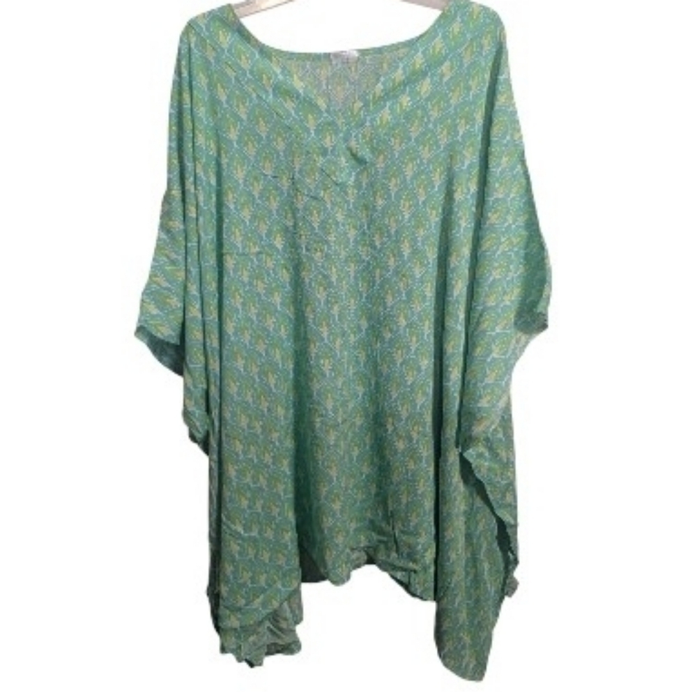 Mountain Mamas Maui Mamas Women's Cover Up Kimono Green O/S W-499